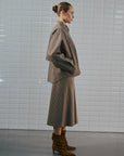 WBLJackie Checked Jacket, Brown Camel Check