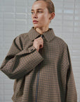 WBLJackie Checked Jacket, Brown Camel Check