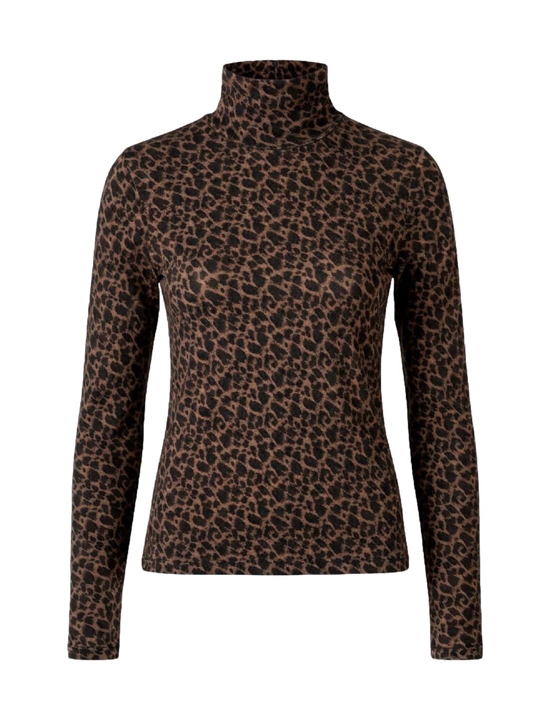 WBLLena LS Turtleneck, Leo Print