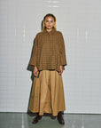 WBLMadison Check Bat Shirt, Camel Check