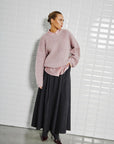 Ophelia Pullover, Dark Rose Melange