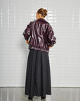 Gilian Vegan Jacket, Windsor Wine