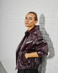 Gilian Vegan Jacket, Windsor Wine
