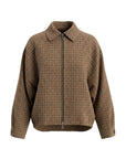 WBLJackie Checked Jacket, Brown Camel Check