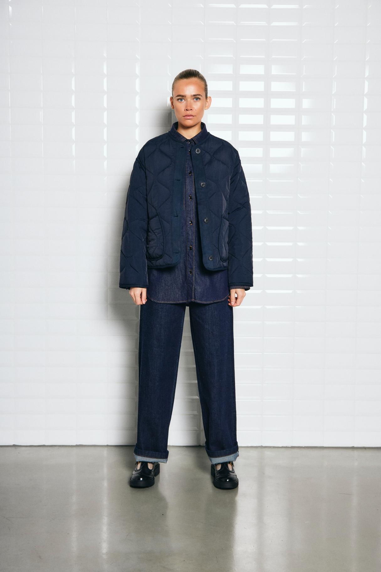 Sandy Quilted Jacket, Mid Night Blue