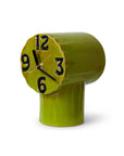 Retro ceramic clock olive