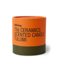 70s ceramics: scented candle tulum