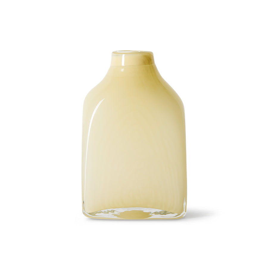 Atelier glass vase medium, cream