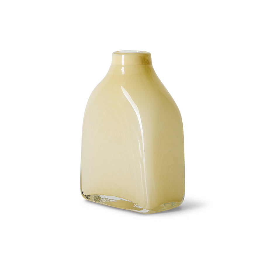 Atelier glass vase medium, cream