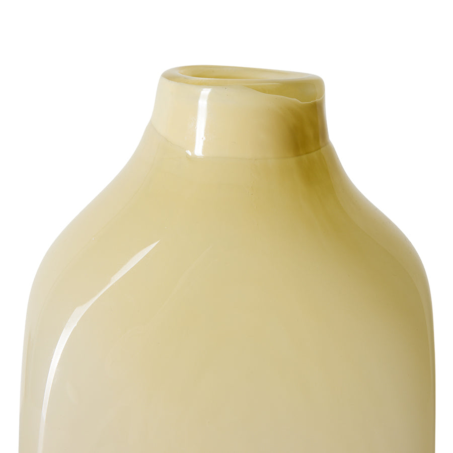 Atelier glass vase medium, cream