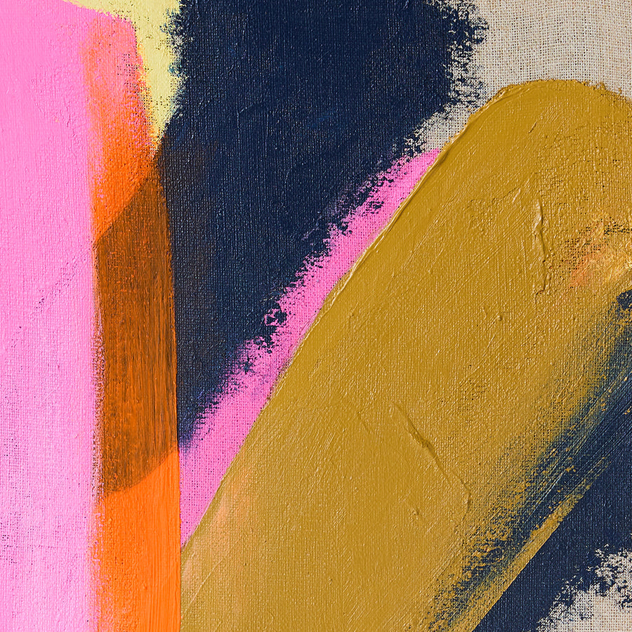 Framed artwork, bright lights (25x31cm)