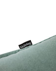 Chrome lounge armchair, canvas mint