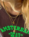 Gouden ketting Gourmet basis fijn 60cm