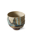 Artist ceramics: coffee cup, scratched