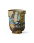 Artist ceramics: coffee mug, scratched