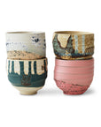 Artist ceramics: coffee cups (set of 4)
