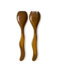 Salad cutlery, ochre (set of 2)