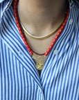 Koraal Ketting Slotje Medium