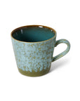 70s ceramics: cappuccino mug, verdigris