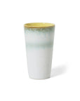 70s ceramics: latte mug, petal