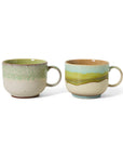 70s ceramics: tea cups, neo (set of 2)