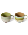 70s ceramics: tea cups, neo (set of 2)