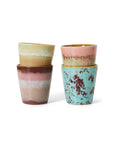 70s ceramics: ristretto mugs, futurism (set of 4)