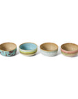 70s ceramics: dessert bowls, impression (set of 4)