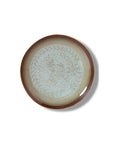 70s ceramics: dessert plates, contrast (set of 2)