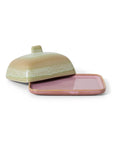 70s ceramics: butter dish, skyline