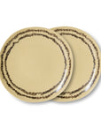 70s ceramics: side plate, vanilla (set of 2)