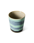 70s ceramics: coffee mug, river