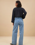 Lina Non Stretch Pants Light Denim