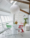 Metal wire chair silver