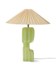 Column table lamp base, lime