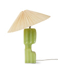Column table lamp base, lime