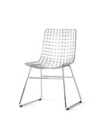 Metal wire chair silver