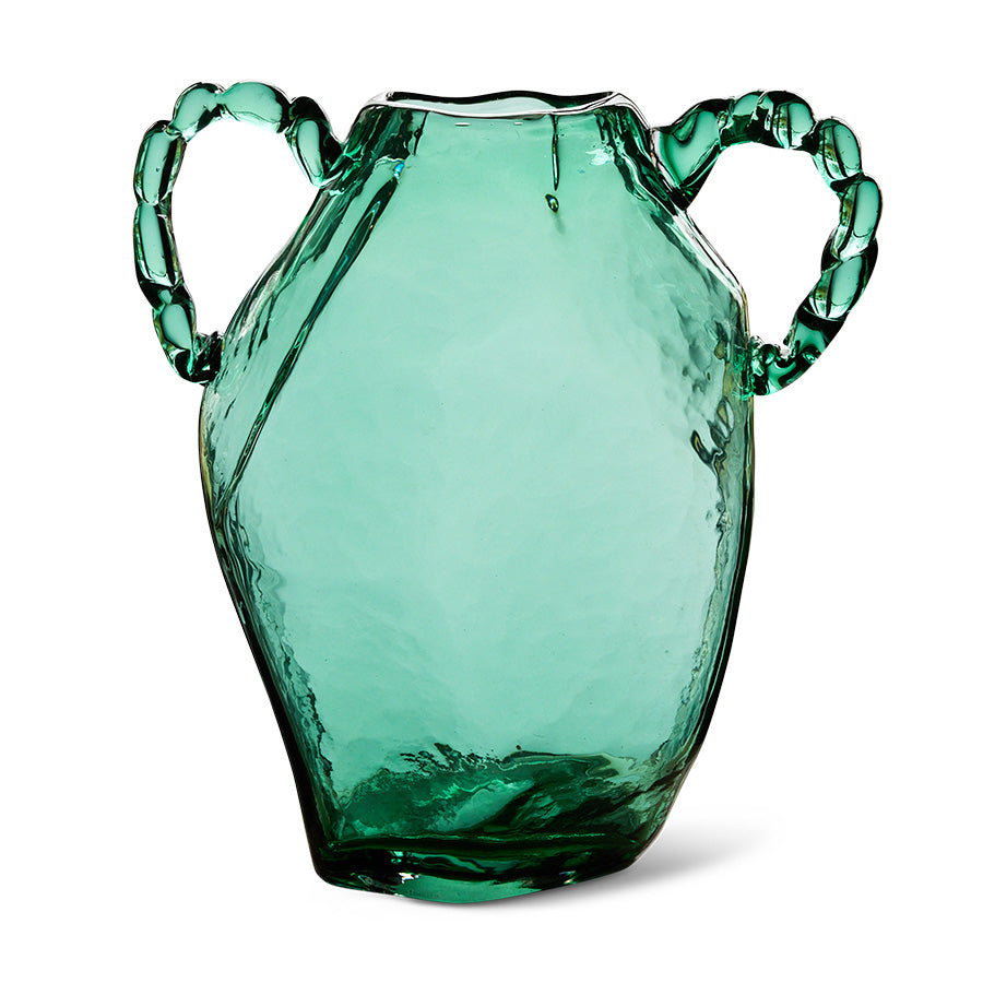 Gemstone amfora vase, sapphire