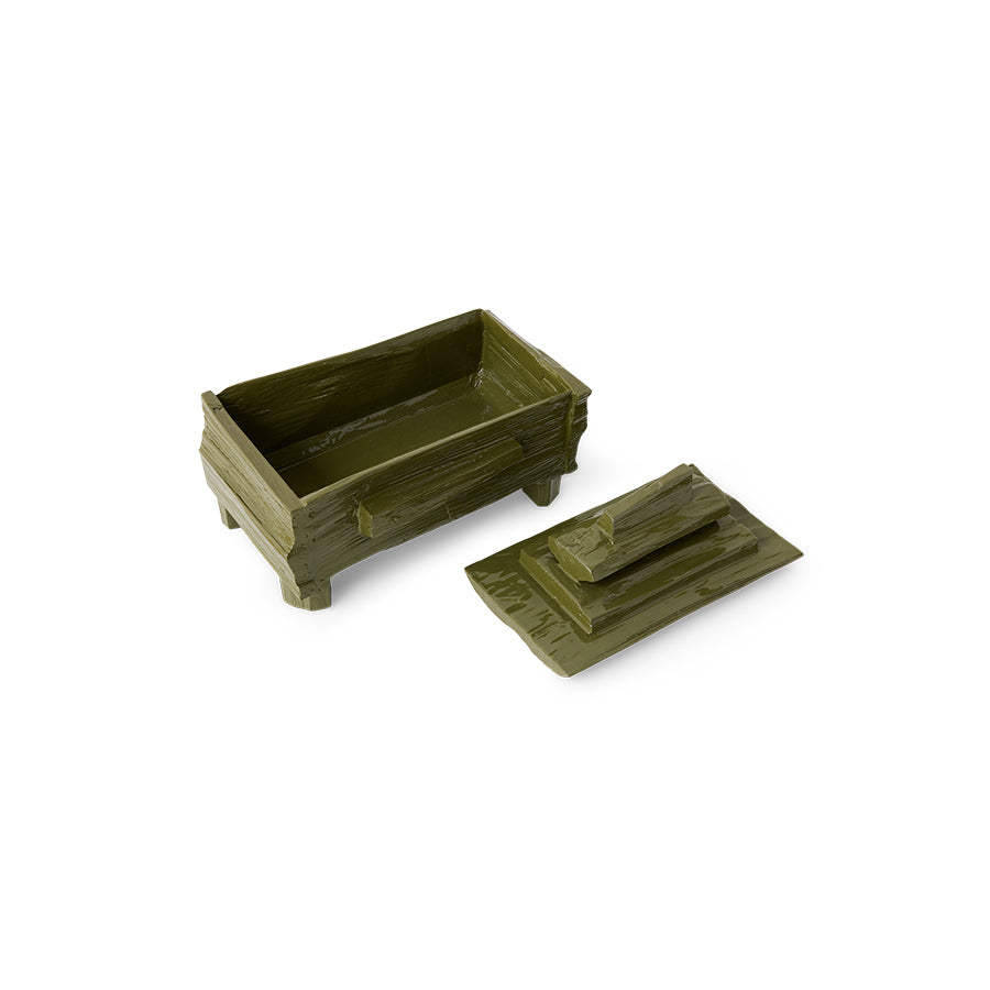 Trinket box, moss Teun Zwets for HKLIVING