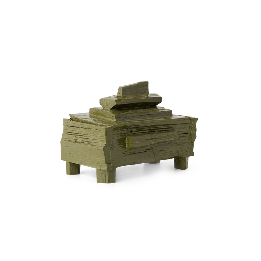 Trinket box, moss Teun Zwets for HKLIVING
