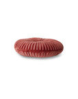 Round ripple cushion burgundy (ø35cm)