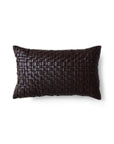 Woven cushion, chocolate brown (50x30cm)