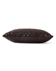 Woven cushion, chocolate brown (50x30cm)
