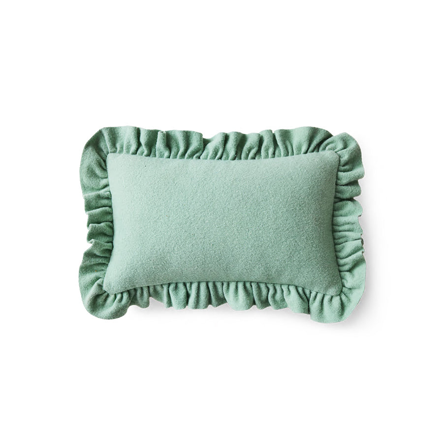 Felt cushion, mint 60x40cm