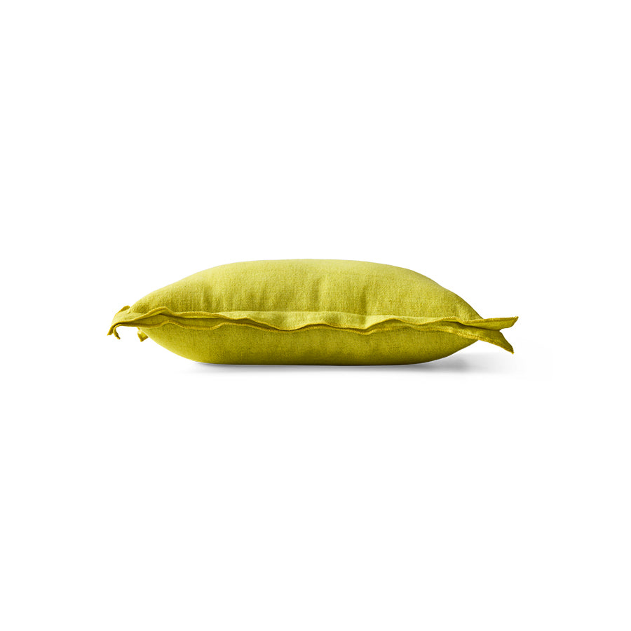 Linen cushion, lemongrass 50x30cm