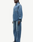 Saharp seam shirt, Sephia blue