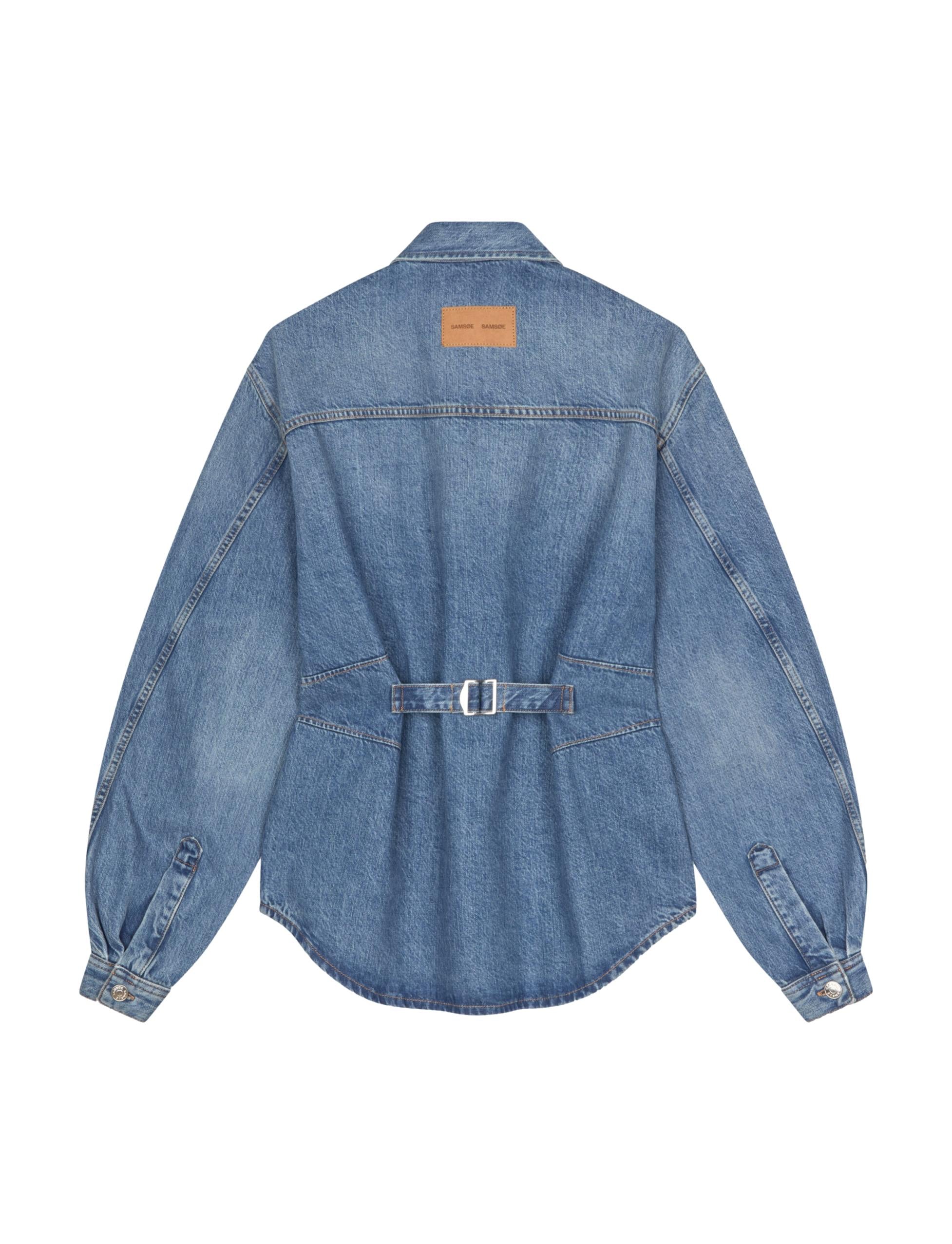 Saharp seam shirt, Sephia blue