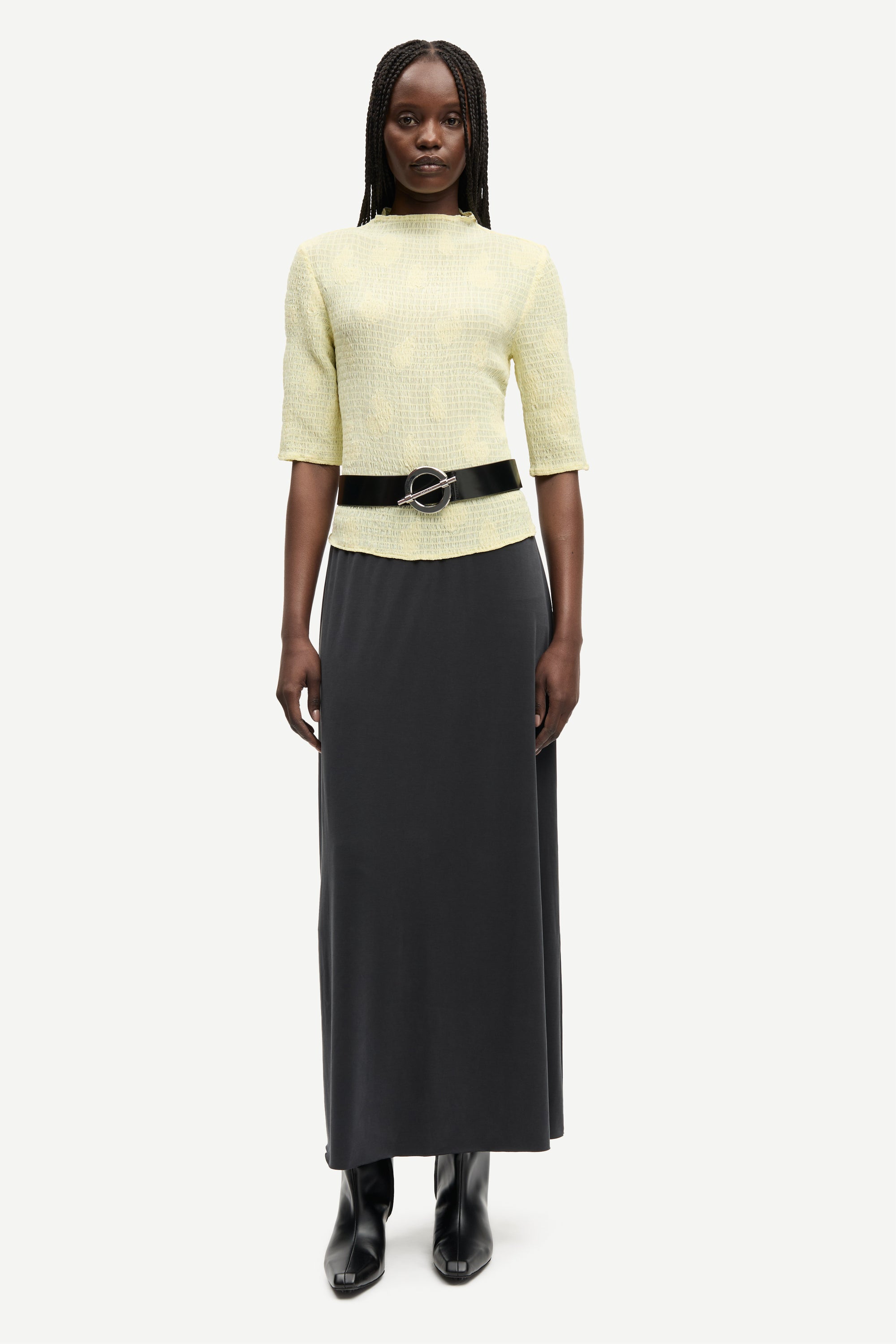Safrida top, Ethereal Green
