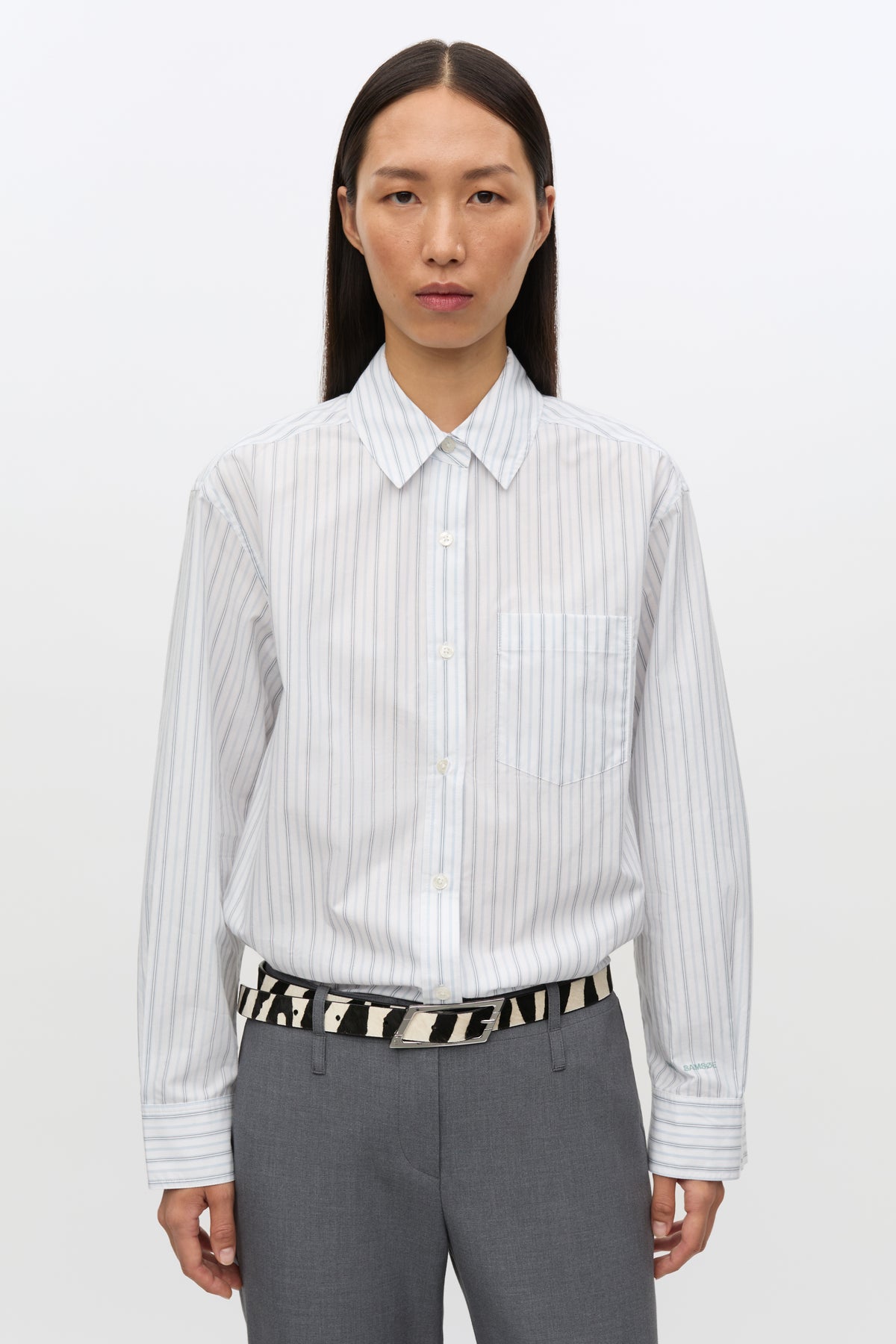 Salova pocket shirt, Dusty Blue St.