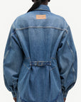 Saharp seam shirt, Sephia blue